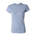 thumbnail image 1 of Bella+Canvas Ladies Baby-Rib Short-Sleeve Crewneck Cotton Tee, Baby Blue s, 1 of 1