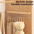thumbnail image 4 of Yhmxh Closet Storage Clothes Storage Clothes Storage Bins Hanger Hook Clothes Rack Home Use Pull Out Wardrobe Drying Rack Underwear Storage Rack Telescopic Hanging Racks 12 Hooks telescopic hanger, 4 of 7
