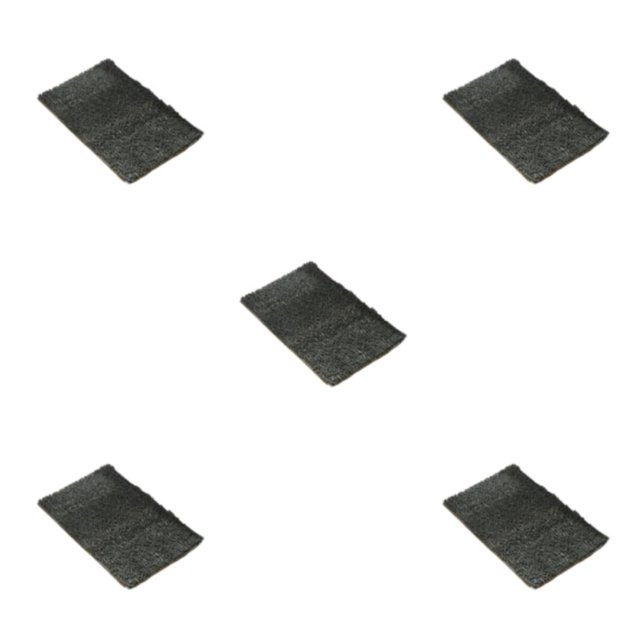 Youkk Polyester Chenille Bath Mat - Strong Water Absorption Exquisite Crafted Soft Texture No Shedding Deep Grey 40cm*60cm 5Set