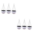 thumbnail image 4 of Wweixi 3pieces Stylish Planters For Hanging Pot Flower Plant Hanging Garden white S 2Set, 4 of 6