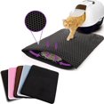 thumbnail image 1 of Cat Litter Trapping Mat Black Double Layer Kitty Litter Trapper Pad  Non-Slip 12x12 in, 1 of 6