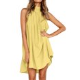 thumbnail image 2 of Robe Irrégulière de Vacances pour Femmes Robe d'Été de Plage Sans Manches pour Dames Robe de Fête, 2 of 8