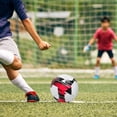 thumbnail image 4 of Becaristey Training Soccer Ball In Official Size For Practice Rubber Bladder Gives Exceptional Air Retention White yellow, 4 of 6