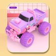 thumbnail image 3 of Remote Control Car for Girls 2.4GHz Pink Purple Remote Control Pickup Truck Rechargeable Off-Road Car, 3 of 8
