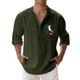 thumbnail image 3 of Shirt Top down Graphic T Shirt Men Mesh Sleeve Shirt Microfiber Tee Shirts for Men Printed Sleeve Long Sleeve Lightweight Shirt Men Mens Short Sleeve Crotch Shirt Button down Romper Button Romper Men', 3 of 3