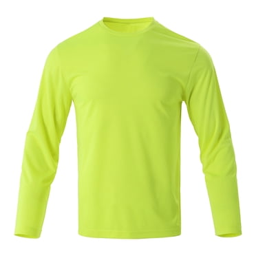 Shirts for Men, Mens Quick Drying Loose Fitting Sports Fashion Long Sleeved Round Neck Top/shirt