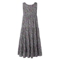 thumbnail image 4 of Robe Aguichant Femme Grande Taille Décontractée Imprimée à Col Rond à Manches Courtes Ample Longueur Genou Robe Aguichant d'Été en Liquidation, 4 of 6