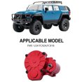 thumbnail image 3 of ZheElen RCGOFOLLOW Alliage d'Aluminium Silencieux Boîte de Vitesses de Performance Silencieux Rc Boîte de Vitesses pour 1/24 FMS FCX18 FCX24 Rc Accessoires de Voiture Rouge, 3 of 6