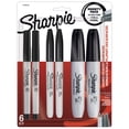 thumbnail image 1 of Sharpie Permanent Markers Variety Pack, Featuring Fine, Ultra-Fine, and Chisel-Point Markers, Black, 6 Count, 1 of 7