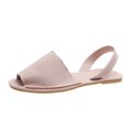 thumbnail image 2 of LSLJS Women's Summer New Buckle Fish Mouth Sandals Solid Color Flat Shoes, Flats Shoes, 2 of 6