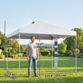 thumbnail image 3 of Outsunny 9.6 x 9.6 ft Pop Up Canopy Tent with Pockets, 1-Button Push, 3 of 10