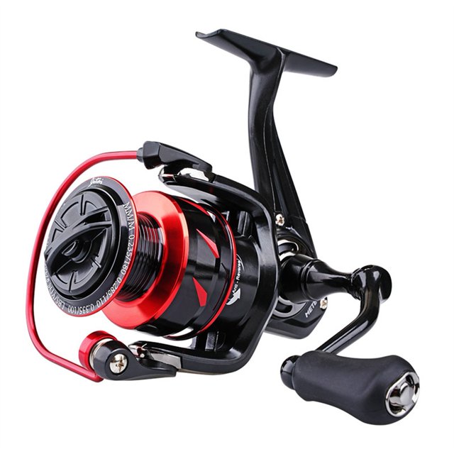 Spinning Reel Aluminium Handle Max Drag 8KG 9+1BB And Spool 5.2:1 Speed Multicolor Wheel Carp Fishing Reels ,Rigid Aluminum Skeletal Frame