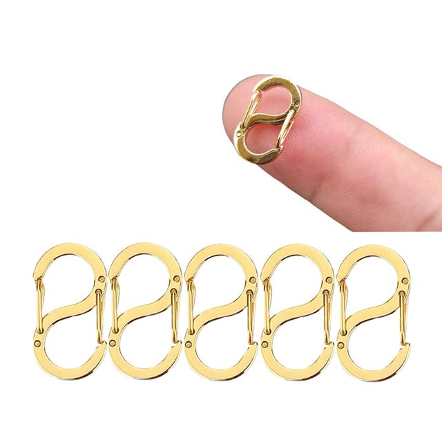 5Pcs Double Lobster Shortener Clasp Necklace Clasp and Closures Opening Lock ♻ N3A2