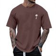 thumbnail image 1 of Ramiter T-Shirts pour Hommes T-Shirt Cool à Col Rond pour Hommes / Anti-Odeur Brun,G, 1 of 3