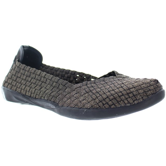 Bernie Mev Ballerines Plates pour Femmes - Or Noir Scintillant