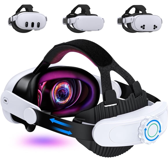 Svetaecho Sangle de Confort Compatible avec Meta Quest 3S/Quest 2/Quest 3 Sangle de Tête Réglable Support Élite pour Accessoires Meta Quest 3