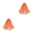 thumbnail image 2 of mmirethe Scarves Lightweight Portable With Elegant Floral Patterns For Versatile Styling Gifts orange 2Set, 2 of 6