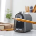 thumbnail image 3 of X-ACTO Pencil Sharpener, Mighty Mite Electric Pencil Sharpener, With Pencil Saver, SafeStart Motor, Black, 1 Count, 3 of 9