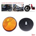 thumbnail image 1 of 2xCircular Reflector Car Trucks Motorcycle Night Reflector Refraction Light Part, 1 of 3