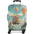 thumbnail image 4 of Travel Luggage Cover Suitcase Protector Fits 18-32 Inch Luggage Wheel Covers Patterned Travel Related Items Flower Luggage Protector Elastic Luggage Anti-scratch Suitcase Cover M, 4 of 5
