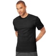 thumbnail image 1 of Hanes Cool DRI TAGLESS Men`s T-Shirt, S, Black Heather, 1 of 4