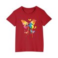 thumbnail image 1 of RXIRUCGD 2025 Vêtements d'Été pour Enfants T-shirt Imprimé Mode Mignon Col Rond Manches Courtes, 1 of 5