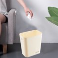 thumbnail image 4 of TopLLC Garbage Can, Trash Can, Kitchen Trash Can Rectangular Open Top Waste Bin Suitable For Home Bathroom Kitchen Bedroom Office Waste Bin Modern Design Plastic Waste Bin rubbish bin, 4 of 7