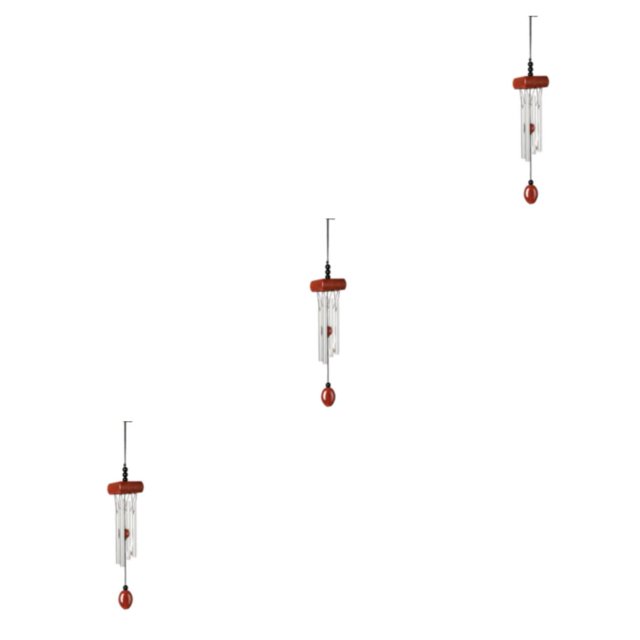 relayinert Home Décor Stylish Wind Chime Pendant Add Charm To Home Small Wind Chimes red 3Set