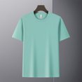 thumbnail image 4 of Diufon Mens Shirts Casual Business Short Sleeve Button Up Lapel Tops Solid Color Basic Vacation Golf Top, 4 of 9