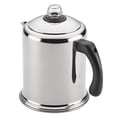 thumbnail image 3 of Farberware 47053 Classic Stainless Steel Yosemite 12-Cup Coffee Percolator, 12 Cup Coffee Maker, Silver, 3 of 13