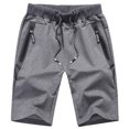 thumbnail image 2 of FcBaudy Mens Shorts, Shorts Men Men's Spring/summer Sweatpants With Pocket Drawstring Loose Men's Quarter Pants Men Pants, 2 of 9