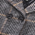 thumbnail image 3 of Baby Woolen Coat with Plaid Double Breasted Girl Outwears, 3 of 5