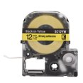 thumbnail image 2 of Waterproof 8 Meters Label Machine Ribbon Anti-Scratch Printing Ribbon For  LW Series 12mm Black Bottom White Letter,12mm White Bottom Black Letter,12mm Yellow Bottom Black Letter, 2 of 8