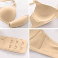 thumbnail image 4 of Aboser Womens Lightly Wireless Bras 3 Pack Smooth T-shirt Bra Body Hugging Lift Up Bralettes Full Coverage Support Bra Stretch Fit Everyday Bralettes, 4 of 5