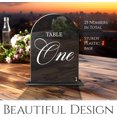 thumbnail image 3 of HWZWT Black and white table numbers for wedding reception wedding table numbers with extra thick support our wedding table numbers are made of acrylic piece table number labels, 3 of 6