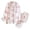 Light Pink, variant on RKSTN Womens Pajama Sets Cotton Floral Printed Long Sleeve Buttons Tops+Long Pants Pajamas Set Home Sleepwear Two Piece Pajama Sets
