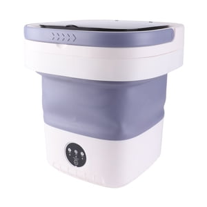 Laveuse portable, laveuse pliable 7.5L Mini laveuse, rondelle pliante avec branchement doux et tuyau de drainage pour Home Apartment Camping