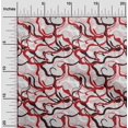 thumbnail image 2 of oneOone Tissu en Coton Soie Rouge Abstrait Matériel de Robe Tissu Imprimé Tissu au Mètre 42 Pouces de Large, 2 of 5