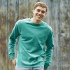 thumbnail image 1 of Hanes Mens ComfortWash Garment Dyed Long Sleeve Tee, S, White, 1 of 1