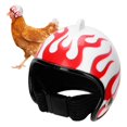 thumbnail image 3 of Chicken Helmet, Chicken Bird Toy Head Protection Helmet, With Fixed Straps For Ducks Poultry Pet, 3 of 8