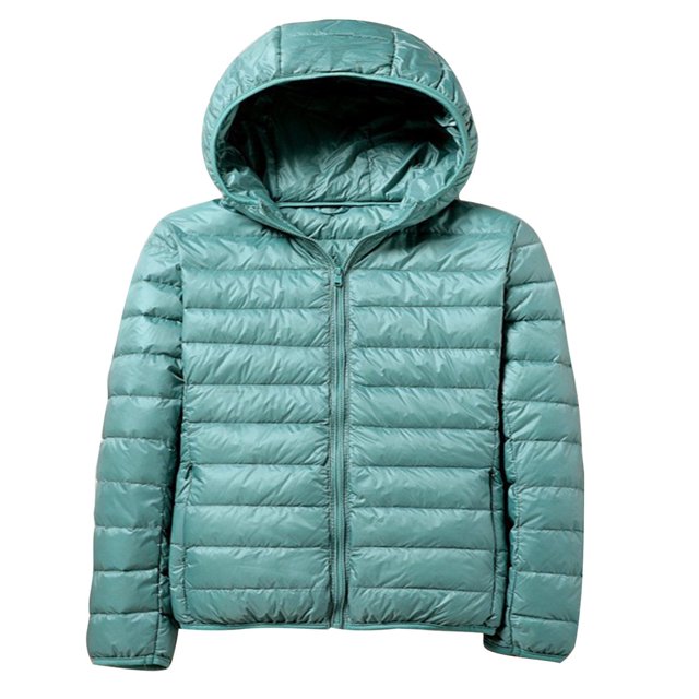 Manteau Matelassé pour Femmes MAWCLOS à Capuche avec Poches, Manteau d'Extérieur Résistant à l'Eau, Doudounes d'Extérieur Kaki TG