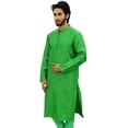 thumbnail image 4 of Atasi Kurta Long Ethnique pour Homme Vert Style Bollywood Chemise de Designer - Petit, 4 of 7