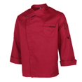 thumbnail image 4 of Unisex Chef Jackets Coat Long Sleeves Shirt Kitchen Uniforms Red XL, 4 of 9
