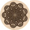 thumbnail image 1 of Ahgly Company Tapis Rond Lavable en Machine Intérieur Transitionnel Pêche Orange Profond, 8 Pieds Rond, 1 of 7
