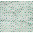 thumbnail image 4 of oneOone Tissu Popeline Sergé Coton Bio Imprimé Poisson Squelette Océan au Mètre 42 Pouces de Large, 4 of 4