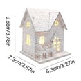 thumbnail image 3 of A Lighted Wooden Village Villa House For Christmas Desktop Decoration And Holiday Display, 3 of 6