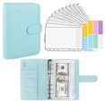 thumbnail image 1 of A6 Binder Budget Notebook Personal Planner Organizer System with Binder Pockets Cash Envelope Wallet for Saving Money Budgeting, 1 of 5