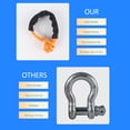 thumbnail image 3 of Graflsoa Ultra-Strong 55mm UHMWPE Soft Shackle for Heavy-Duty Towing and Rescue, 10-25 Ton Capacity, Compact Red Design for ATV, UTV, SUV, and Snowmobile Use, 3 of 6