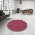thumbnail image 4 of Ahgly Company Tapis d'Intérieur Lavables en Machine, Carrés Transitionnels Rouge Cramoisi, Carrés de 7', 4 of 7