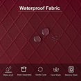 thumbnail image 4 of ORUYROP Stretch Diamond Lattice Waterproof Chair Seat Covers for Dining Room Chairs Covers Dining Chair Covers Kitchen Chair Covers with Buckle (Wine Red,6), 4 of 7